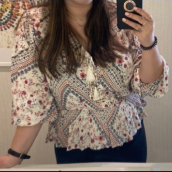 Boho Peplum Top/Blouse - Picture 3 of 6